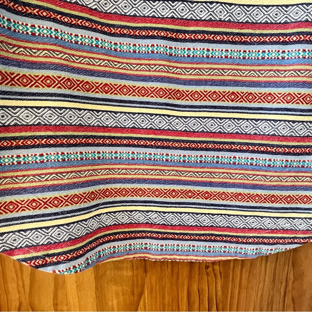 Vintage Striped Short Sleeve Cotton Dress by Jondie Size S - Picture 7 of 10